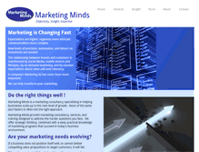 Tablet Screenshot of marketingminds.com.au