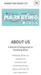 Mobile Screenshot of marketingminds.co.uk